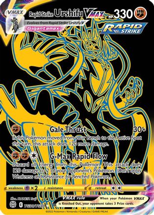 Rapid Strike Urshifu VMAX (Secret) TG30/30 - SWSH09 Brilliant Stars Trainer Gallery Holofoil - Poke-Collect
