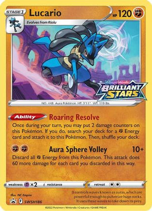 Lucario - SWSH186 SWSH186/307 - SWSH Sword & Shield Promo Cards Holofoil - Poke-Collect