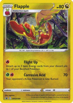 Flapple - SWSH189 SWSH189/307 - SWSH Sword & Shield Promo Cards Holofoil - Poke-Collect