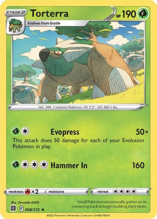 Torterra - 008/172 8 - Deck Exclusives - Poke-Collect