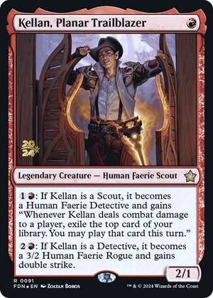 Kellan, Planar Trailblazer (PRE-091) - Foundations Promos Foil - Poke-Collect