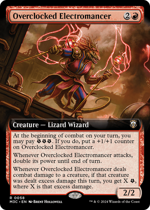 Overclocked Electromancer (M3C-058) - Modern Horizons 3 Commander: (Extended Art) - Poke-Collect
