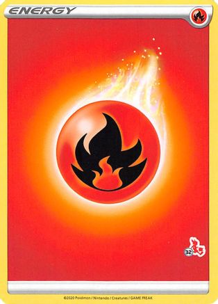 Fire Energy (#32 Cinderace Stamped) - Battle Academy 2022 - Poke-Collect