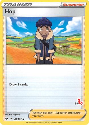 Hop - 165/202 (#52 Cinderace Stamped) 165 - Battle Academy 2022 - Poke-Collect