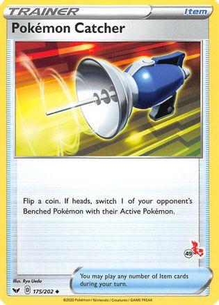 Pokemon Catcher - 175/202 (#49 Cinderace Stamped) 175 - Battle Academy 2022 - Poke-Collect