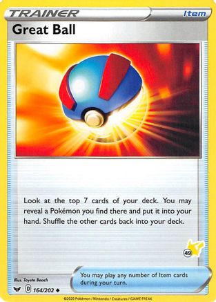 Great Ball - 164/202 (#49 Pikachu Stamped) 164 - Battle Academy 2022 - Poke-Collect