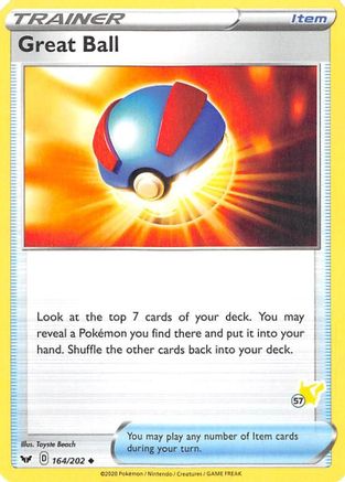 Great Ball - 164/202 (#57 Pikachu Stamped) 164 - Battle Academy 2022 - Poke-Collect