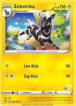 Zebstrika - 054/185 (#25 Pikachu Stamped) 54 - Battle Academy 2022 - Poke-Collect