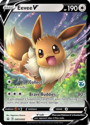 Eevee V - SWSH065 (Eevee Stamped) SWSH065 - Battle Academy 2022 Holofoil - Poke-Collect