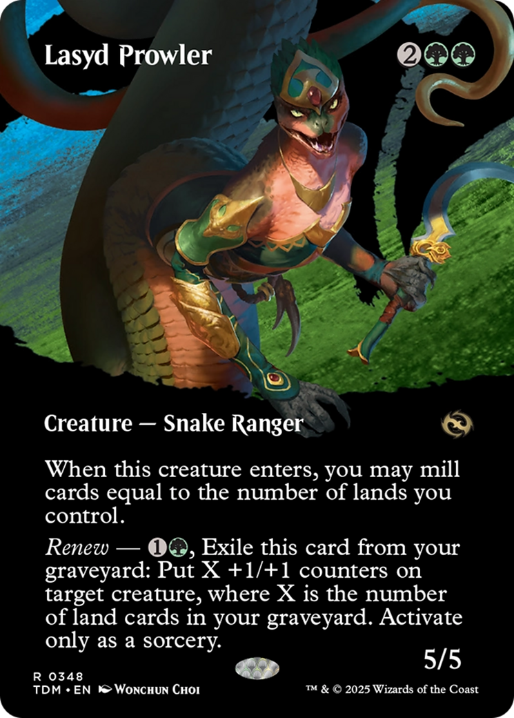 Lasyd Prowler (TDM-348) - Tarkir: Dragonstorm: (Showcase) (Borderless) - Poke-Collect