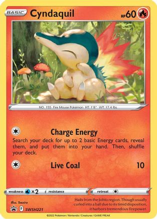 Cyndaquil - SWSH221 SWSH221/307 - SWSH Sword & Shield Promo Cards Holofoil - Poke-Collect