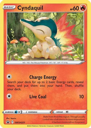 Cyndaquil - SWSH221 SWSH221/307 - SWSH Sword & Shield Promo Cards Holofoil - Poke-Collect