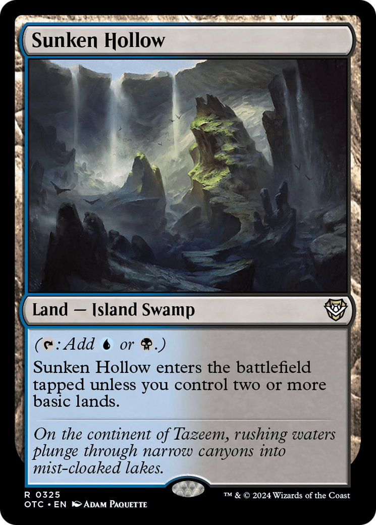 Sunken Hollow (OTC-325) - Outlaws of Thunder Junction Commander - Poke-Collect