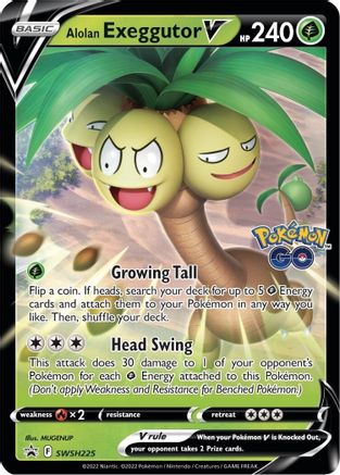 Alolan Exeggutor V - SWSH225 SWSH225/307 - SWSH Sword & Shield Promo Cards Holofoil - Poke-Collect