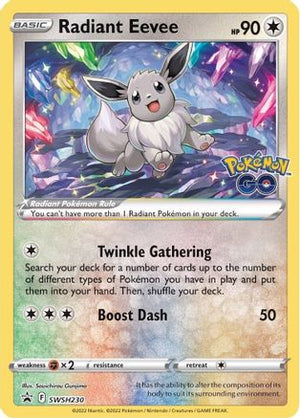 Radiant Eevee - SWSH230 SWSH230/307 - SWSH Sword & Shield Promo Cards Holofoil - Poke-Collect