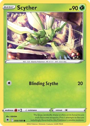 Scyther (004) 4/189 - SWSH10 Astral Radiance - Poke-Collect