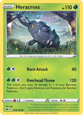 Heracross 8/189 - SWSH10 Astral Radiance - Poke-Collect