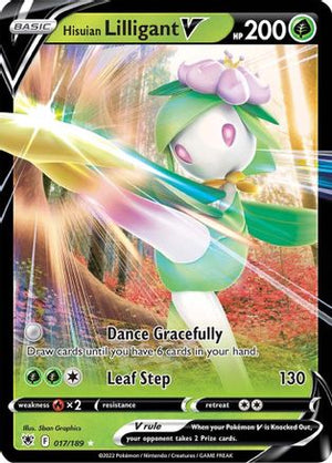 Hisuian Lilligant V 17/189 - SWSH10 Astral Radiance Holofoil - Poke-Collect