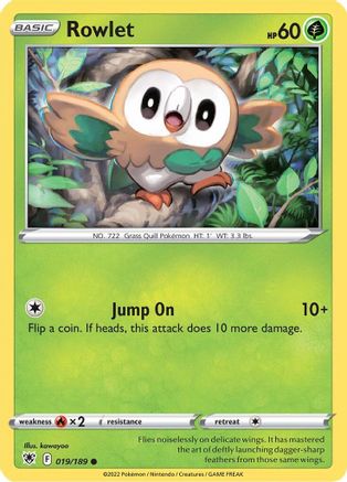 Rowlet 19/189 - SWSH10 Astral Radiance - Poke-Collect