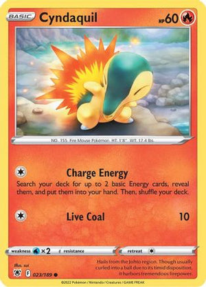 Cyndaquil 23/189 - SWSH10 Astral Radiance Reverse Holofoil - Poke-Collect