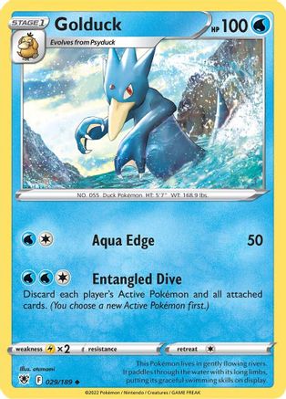 Golduck 29/189 - SWSH10 Astral Radiance Reverse Holofoil - Poke-Collect