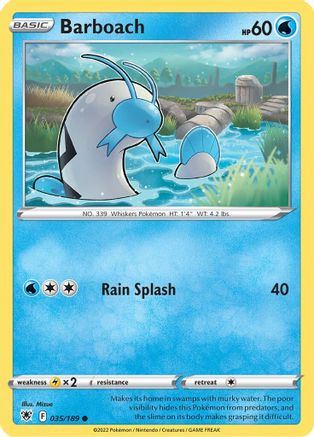 Barboach 35/189 - SWSH10 Astral Radiance Reverse Holofoil - Poke-Collect