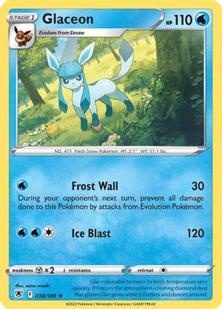 Glaceon 38/189 - SWSH10 Astral Radiance Reverse Holofoil - Poke-Collect