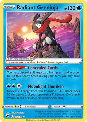 Radiant Greninja 46/189 - SWSH10 Astral Radiance Holofoil - Poke-Collect