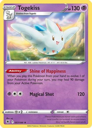 Togekiss 57/189 - Astral Radiance Reverse Holofoil - Poke-Collect