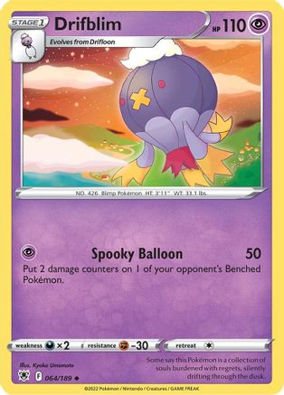 Drifblim 64/189 - SWSH10 Astral Radiance - Poke-Collect