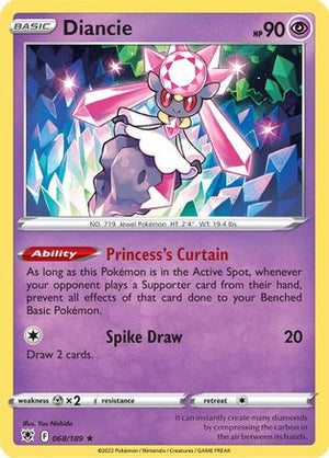 Diancie 68/189 - SWSH10 Astral Radiance Reverse Holofoil - Poke-Collect
