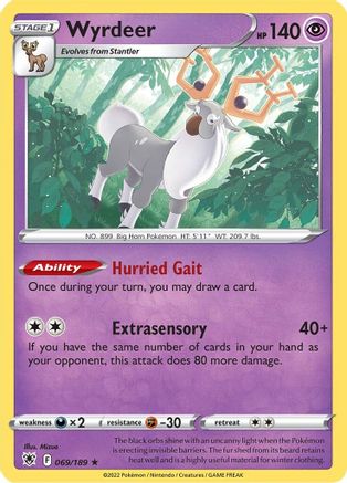 Wyrdeer 69/189 - Astral Radiance Holofoil - Poke-Collect