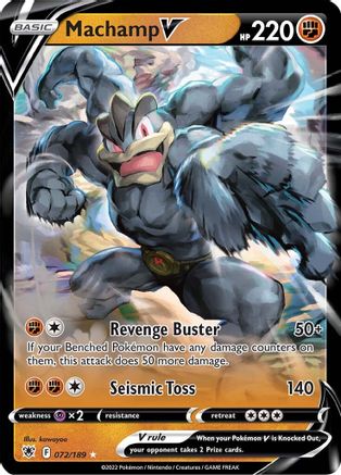 Machamp V 72/189 - SWSH10 Astral Radiance Holofoil - Poke-Collect