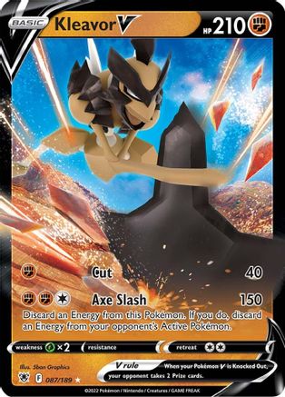 Kleavor V 87/189 - SWSH10 Astral Radiance Holofoil - Poke-Collect