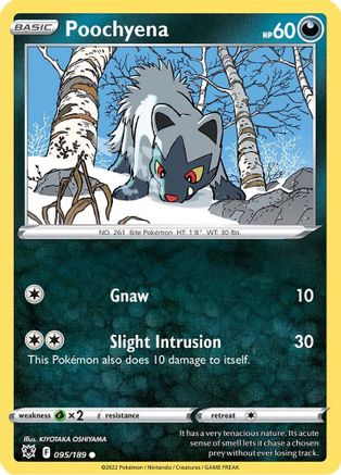 Poochyena 95/189 - SWSH10 Astral Radiance Reverse Holofoil - Poke-Collect