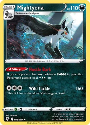 Mightyena 96/189 - SWSH10 Astral Radiance Reverse Holofoil - Poke-Collect