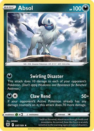 Absol 97/189 - SWSH10 Astral Radiance Reverse Holofoil - Poke-Collect