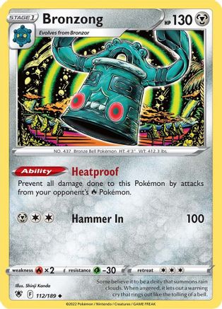 Bronzong 112/189 - SWSH10 Astral Radiance Reverse Holofoil - Poke-Collect