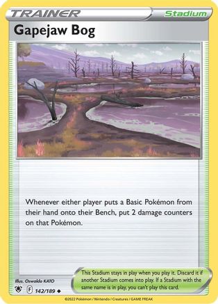 Gapejaw Bog 142/189 - SWSH10 Astral Radiance Reverse Holofoil - Poke-Collect