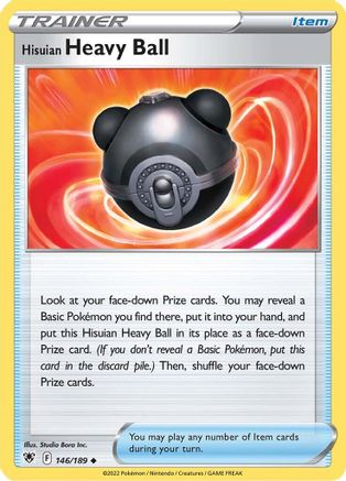 Hisuian Heavy Ball 146/189 - SWSH10 Astral Radiance Reverse Holofoil - Poke-Collect