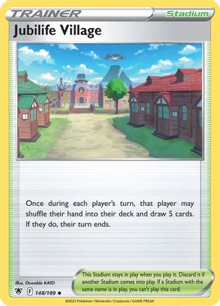 Jubilife Village 148/189 - SWSH10 Astral Radiance Reverse Holofoil - Poke-Collect