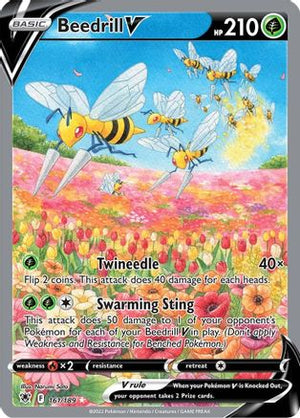 Beedrill V (Alternate Full Art) 161/189 - SWSH10 Astral Radiance Holofoil - Poke-Collect