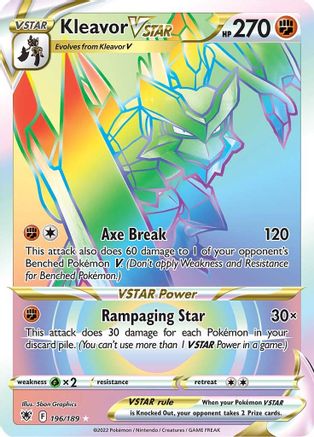 Kleavor VSTAR (Secret) 196/189 - SWSH10 Astral Radiance Holofoil - Poke-Collect