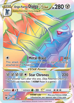Origin Forme Dialga VSTAR - 198/189 (Secret) 198/189 - SWSH10 Astral Radiance Holofoil - Poke-Collect