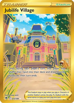 Jubilife Village (Secret) 212/189 - SWSH10 Astral Radiance Holofoil - Poke-Collect