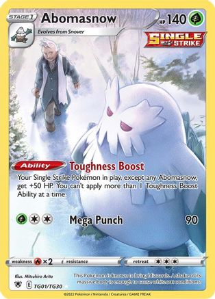 Abomasnow TG01/30 - SWSH10 Astral Radiance Trainer Gallery Holofoil - Poke-Collect
