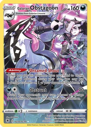 Galarian Obstagoon TG10/30 - SWSH10 Astral Radiance Trainer Gallery Holofoil - Poke-Collect
