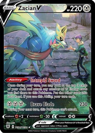Zacian V TG21/30 - Astral Radiance Trainer Gallery Holofoil - Poke-Collect