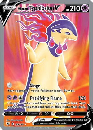 Hisuian Typhlosion V (Full Art) 169/189 - SWSH10 Astral Radiance Holofoil - Poke-Collect
