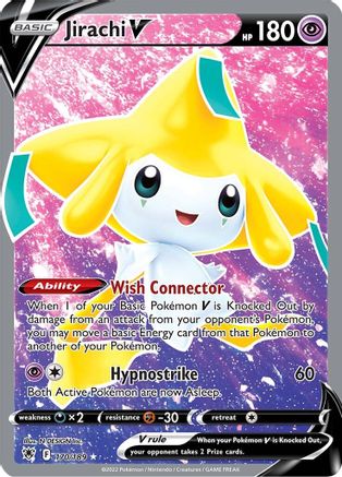 Jirachi V (Full Art) 170/189 - SWSH10 Astral Radiance Holofoil - Poke-Collect